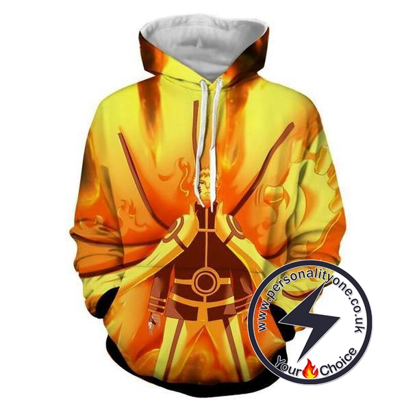 Naruto - Naruto Nine Tails Battle Mode 3D - Naruto Hoodies